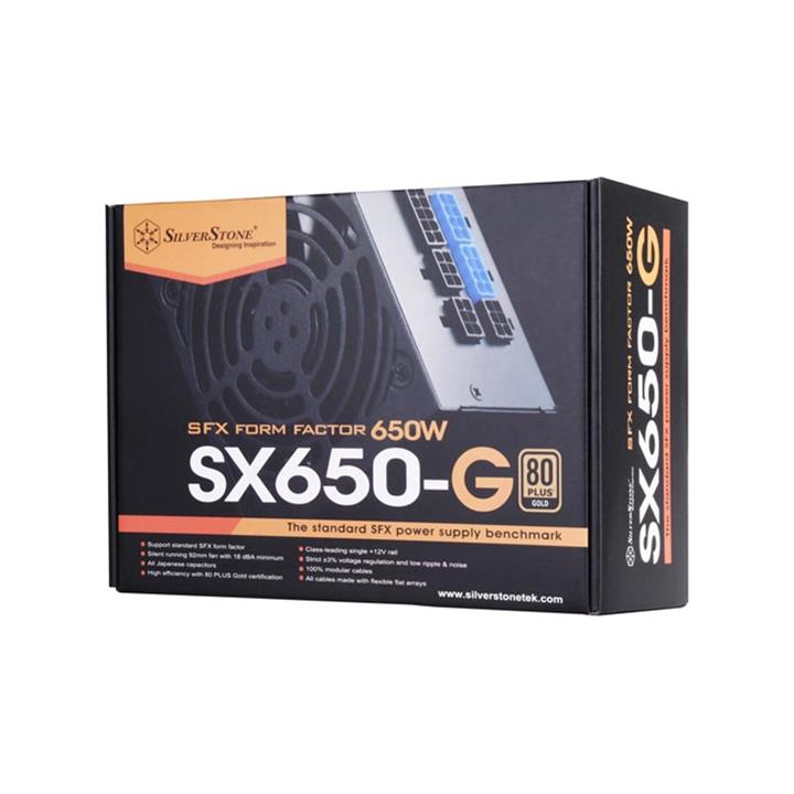 منبع تغذیه کامپیوتر سیلوراستون مدل SST-SX650-G  SILVERSTONE